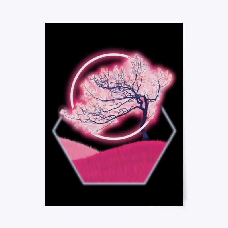 Neon Cherry Blossom