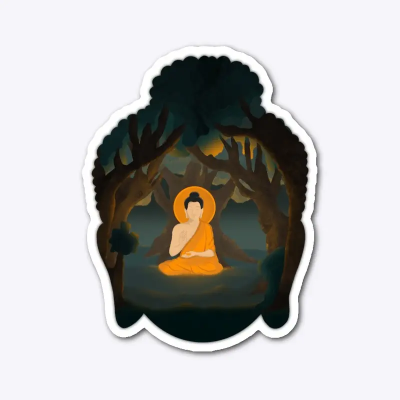 Buddha in the woods